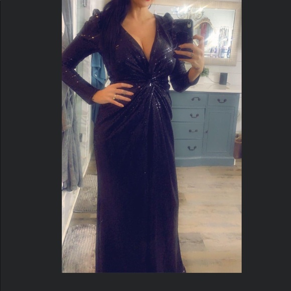 Black formal sequin dress - Picture 2 of 4